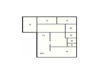 Vakantiehuis Aalbæk Grondplan 4