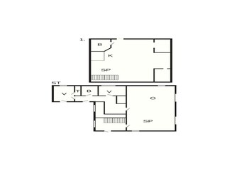 Vakantiehuis Aalbæk Grondplan 5