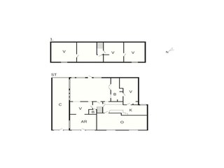 Vakantiehuis Ringkøbing Grondplan 4