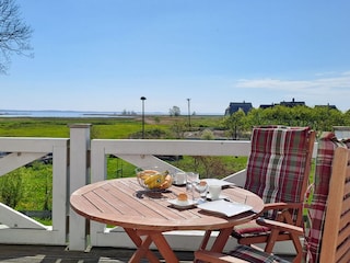 Balkon mit Blick aufs Achterwasser