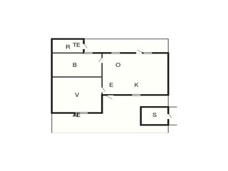 Vakantiehuis Gryt Grondplan 6