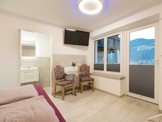 Studio Edelweiß Schlafzimmer mit Ausblick