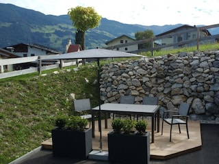 Terrasse im Sommer