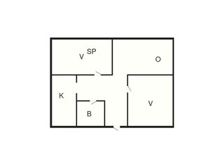 Vakantiehuis Skruv Grondplan 7