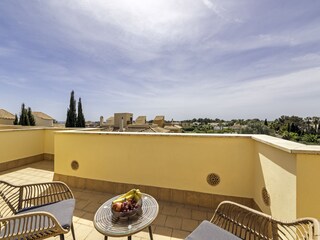 Dachterrassse mit Fernmeerblick