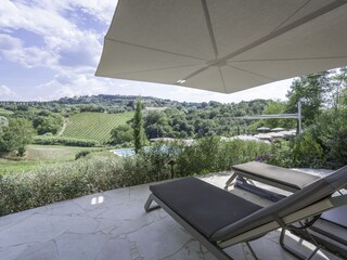 Equipped terrace and view