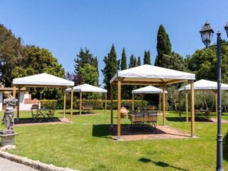 Garden with gazebos