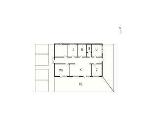 Vakantiehuis Saltum Grondplan 2