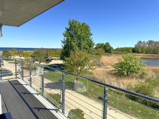 Blick vom Balkon auf die Dünen...Dünenkieker!
