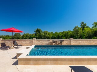 Private pool with sun terrace and countryside views