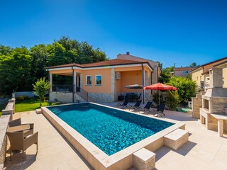 Private pool, spacious sun terrace & outdoor BBQ area