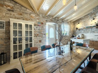 Traditional stone and wooden beam interior