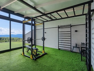 Gym with sea view in Villa Lavinia