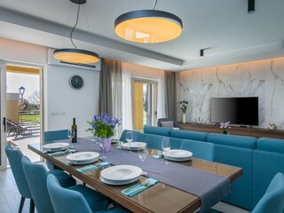 Living area with direct access to the pool terrace