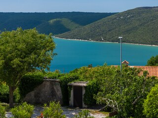 Stunning panoramic sea view over Raša Bay