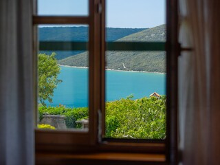 Beautiful sea view from the villa window