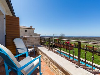 Ausblick auf die Naturlandschaft von der Terrasse aus
