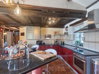 Voll ausgestattete Küche der Villa Karim nahe Porec