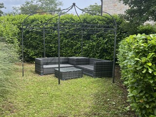Garden gazebo in the garden of Casa Rupeni, Istria