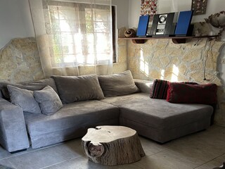 Living area in authentic villa in Istria