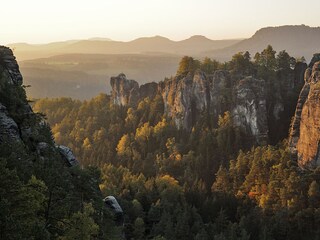 Morgenstimmung mit Blick zum Lilienstein