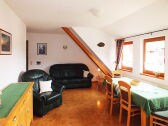 Living room - view of the river Elbe