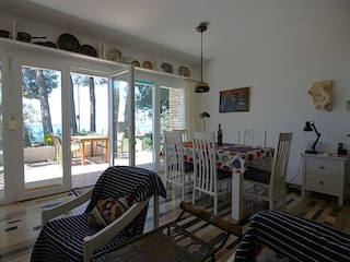 Meerblick vom Wohnzimmer