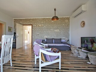 TV and sitting area in the living room