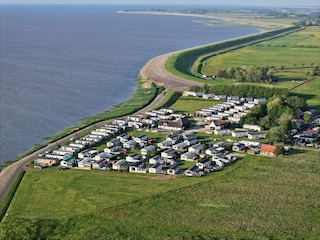 Camping van bovenaf