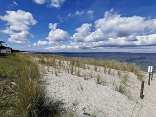 Strand direkt vor der Wohnung