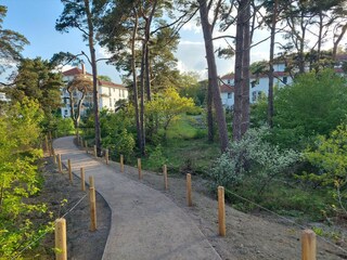 Fußweg vom Strand