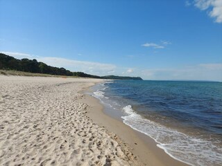 Strand vor dem Haus Richtung Sellin