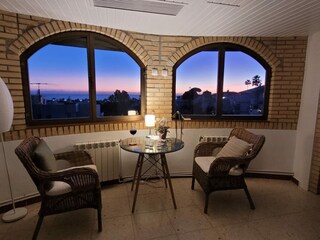 Wohnzimmer mit Meeresblick