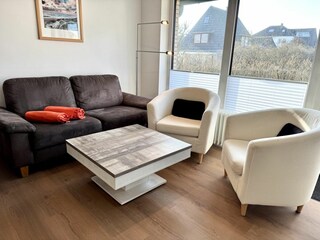 Wohnzimmer inkl. Essbereich und Sofaecke