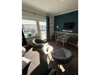 Ausgang zur Dachterrasse vom Wohnzimmer