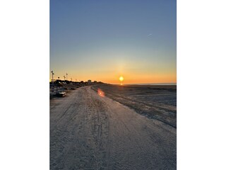 Fahrrad fahren auf der Promenade