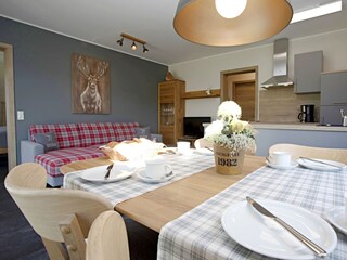 großes offenes Wohnzimmer  - Fewo Bergsicht****