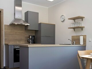 Küche mit sehr guter Ausstattung