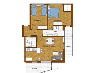 Appartement de vacances Bolsterlang Plan d'étage 26