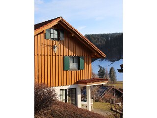 Ansicht Giebelseite von der Straße
