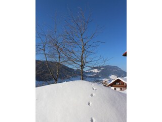 Winteraussicht von der Terrasse