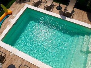 Pool from bird's eye view