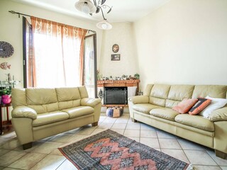 Cozy living room with fireplace