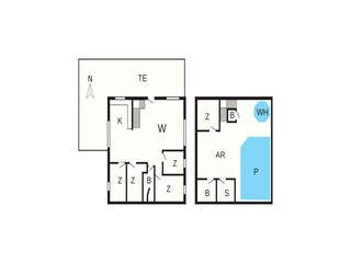 Vakantiehuis Årøsund Grondplan 3