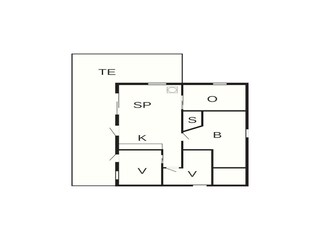 Vakantiehuis Årøsund Grondplan 2