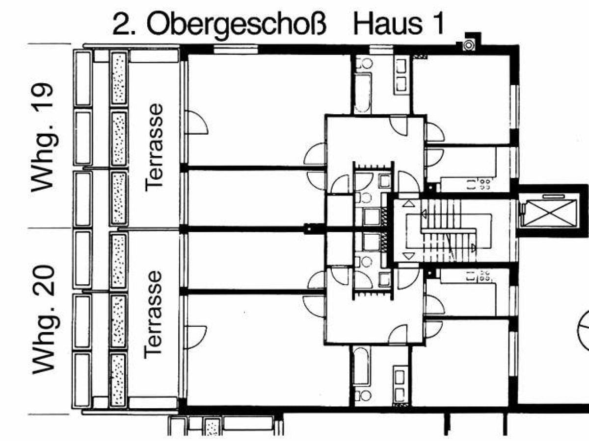 Die ca. 86 qm große Wohnung bietet zwei Schlafzimmer