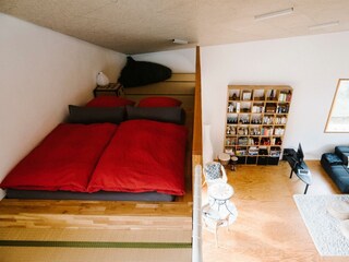 Zweites Doppelbett auf der Galerie