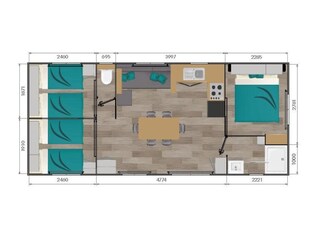 Chalet Mol Grondplan 18