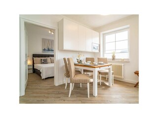 Essbereich im Wohnzimmer