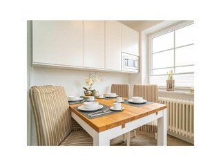 Essbereich im Wohnzimmer